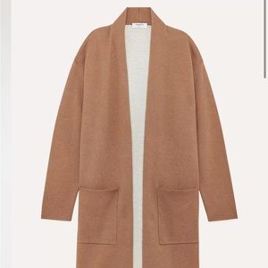 Babaton Lance open sweater in camel color